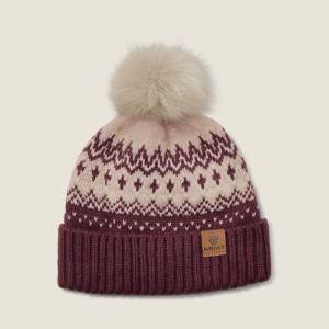 Ariat Hansford Beanie Burgundy | 897TDNAZF