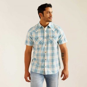 Ariat Harold Retro Fit Shirt Egret | 431IZNAXY