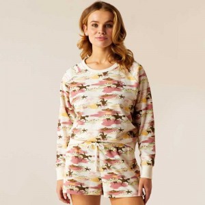 Ariat Hawaiian Sweatshirt Hawaiian Print | 590BRYZGU