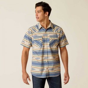 Ariat Hebastian Retro Fit Shirt Sandshell | 921ZMUAGW