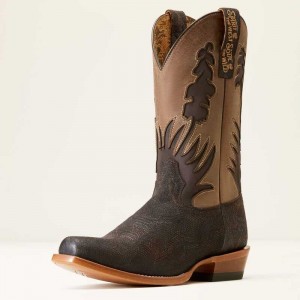 Ariat High Stepper Sendero Western Boot Chocolate Snake | 910KVZDSF