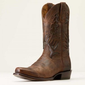 Ariat High Stepper Sendero Western Boot Brown | 295NSVBGH