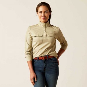 Ariat Hillcoombe Top Olive | 068IZBYDW