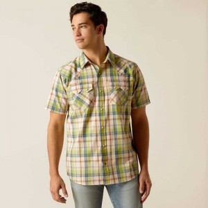 Ariat Hinston Retro Fit Shirt Sandshell | 495AOKFWY