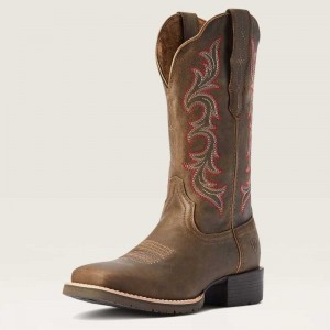 Ariat Hybrid Rancher StretchFit Western Boot Pebble | 089WPOIRS