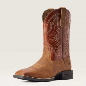 Ariat Hybrid Ranchwork Western Boot Sorrel Crunch | 251OPRNMJ