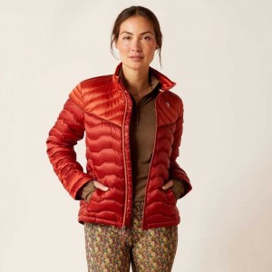 Ariat Ideal Down Jacket Red | 468WQLYZH