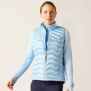 Ariat Ideal Down Vest Iridescent Cote D'azur | 681OKZYGL