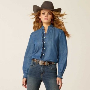 Ariat Ingalls Top Blue | 689QIORYJ