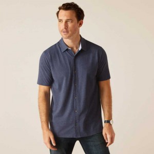 Ariat Ingleside Shirt Navy | 436CKLOMT