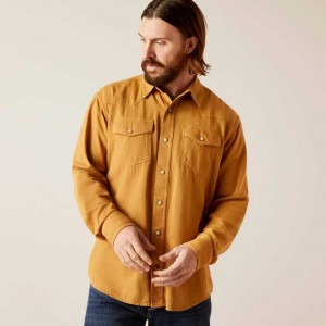 Ariat Jurlington Retro Fit Shirt Orange | 438FXPENL