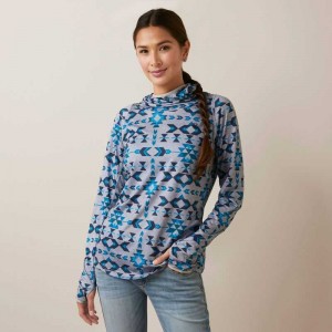 Ariat Laguna Hoodie Riverton Print | 576BLEUGA