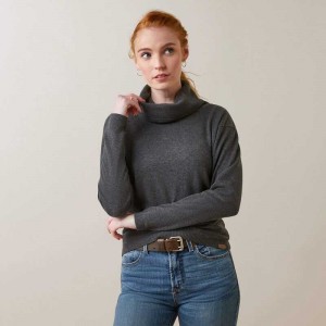 Ariat Lexi Sweater Grey | 487FYDMIQ