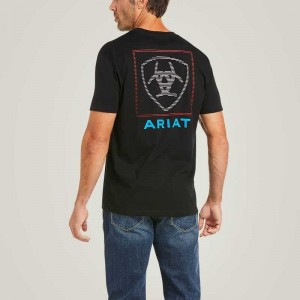 Ariat Linear T-Shirt Black | 861GMWEDI