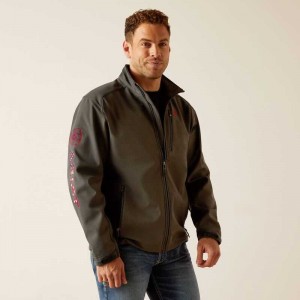 Ariat Logo 2.0 Softshell Jacket Char/Americana | 235JAYQMX