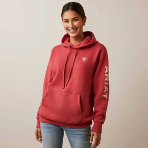 Ariat Logo Hoodie Cardinal | 320QBUMGY