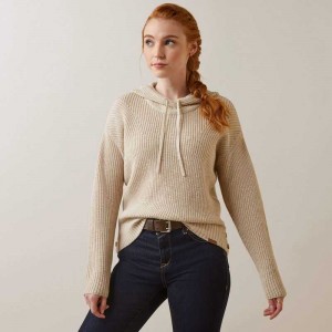 Ariat Los Altos Sweater Beige | 765OYCRTD