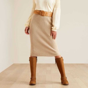 Ariat Malvern Skirt Beige | 467NVGFAL