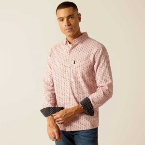 Ariat Marshall Stretch Modern Fit Shirt Rose | 269GYMZEU