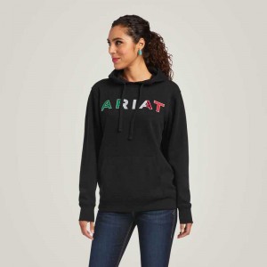 Ariat Mexico Hoodie Black | 304JSZOID