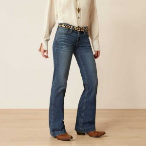 Ariat Mid Rise Olivia Trouser Jeans Columbia | 958BXKAWL