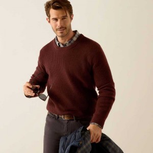 Ariat Mill Valley Sweater Marron | 470JQIRBS