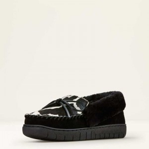 Ariat Moccasin Slipper Black | 106YIFRBW