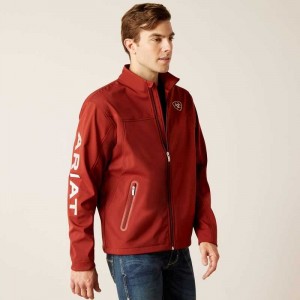 Ariat New Team Softshell Jacket Dark Red | 178LSHMPK