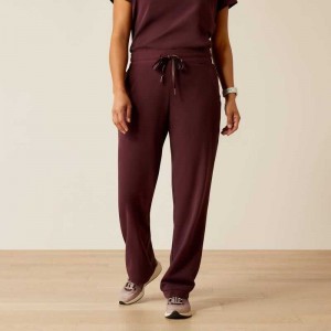 Ariat Nightingale Utility Stretch Scrub Pant Winetasting | 638IDEJMU