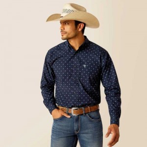 Ariat Percy Classic Fit Shirt Midnight | 146HEOWLA