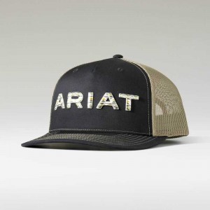 Ariat Pop Embroidery Cap Black | 234QUHPLN