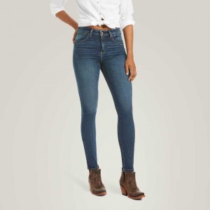 Ariat Premium High Rise Skinny Jean Stretch Blue | 387CHYTPO