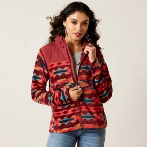 Ariat Prescott Fleece Jacket Campfire Print | 286QNSIRB