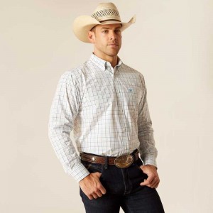 Ariat Pro Series Ronnie Classic Fit Shirt White | 365XMPIOL