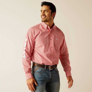 Ariat Pro Series Team Gilbert Classic Fit Shirt Red | 793LFIPGK