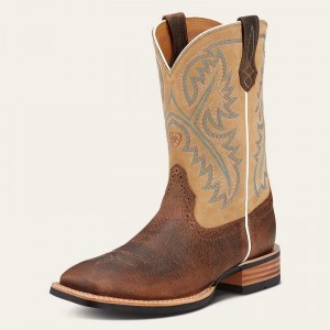 Ariat Quickdraw Western Boot Tumbled Bark | 062NCLZHP