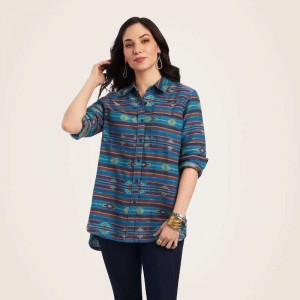 Ariat REAL Billie Rae Shirt Celestial Southwest Jacquard | 691TEVCXA