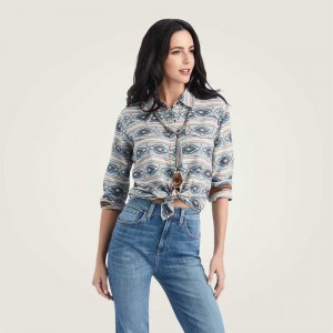 Ariat REAL Creekside Shirt Creekside Jacquard | 037FDNLGB