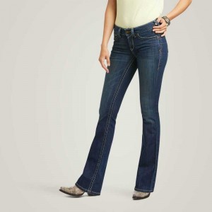 Ariat R.E.A.L. Mid Rise Corinne Boot Cut Jean Pacific | 429IVUDCA