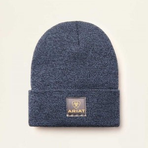 Ariat Rebar Beanie Navy / Light Blue | 154TYRZIC