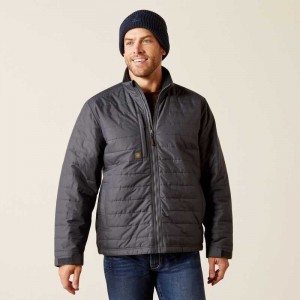 Ariat Rebar Cordura Ripstop Lightweight Insulated Jacket Grey | 912KWOJXN