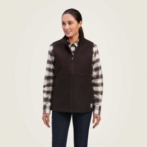 Ariat Rebar DuraCanvas Insulated Vest Mole | 467IOBQCK