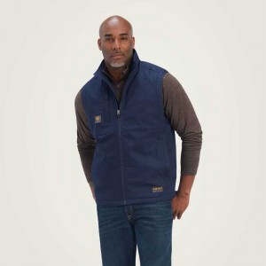 Ariat Rebar DuraCanvas Vest Navy | 519HIBJMX