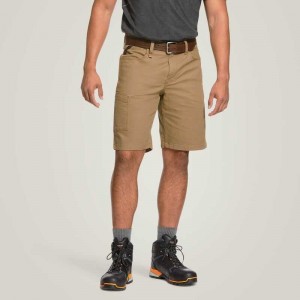 Ariat Rebar DuraStretch Made Tough 10' Short Khaki | 027UBDGKY