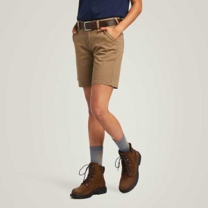 Ariat Rebar DuraStretch Made Tough Short Khaki | 796LBMCUZ