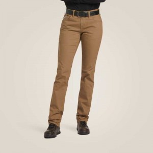 Ariat Rebar DuraStretch Made Tough Straight Leg Pant Khaki | 540VMIKCR