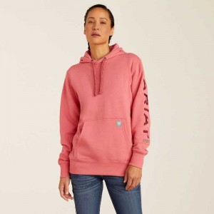 Ariat Rebar Graphic Hoodie Rose / Red | 795DGNUSJ