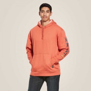 Ariat Rebar Graphic Hoodie Volcanic Heather | 106AFLBRE