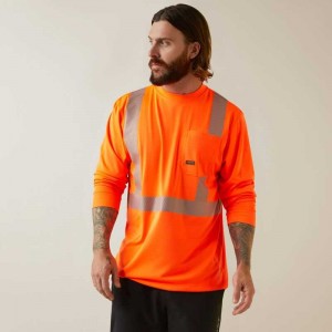 Ariat Rebar Hi-Vis ANSI T-Shirt Orange | 187SYKPHC