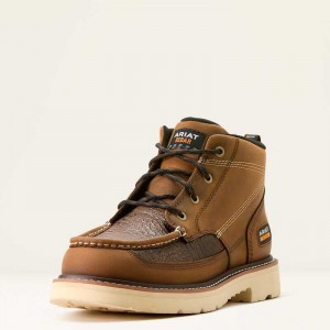 Ariat Rebar Lift Chukka Work Boot Brown | 359QNBRLW